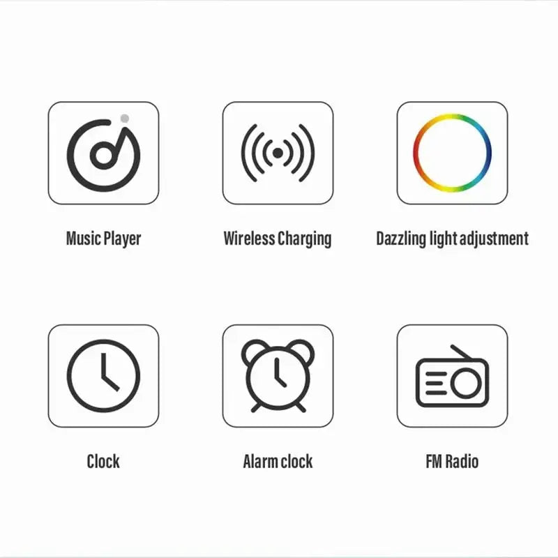 LED WIRELESS CHARGING SPEAKER